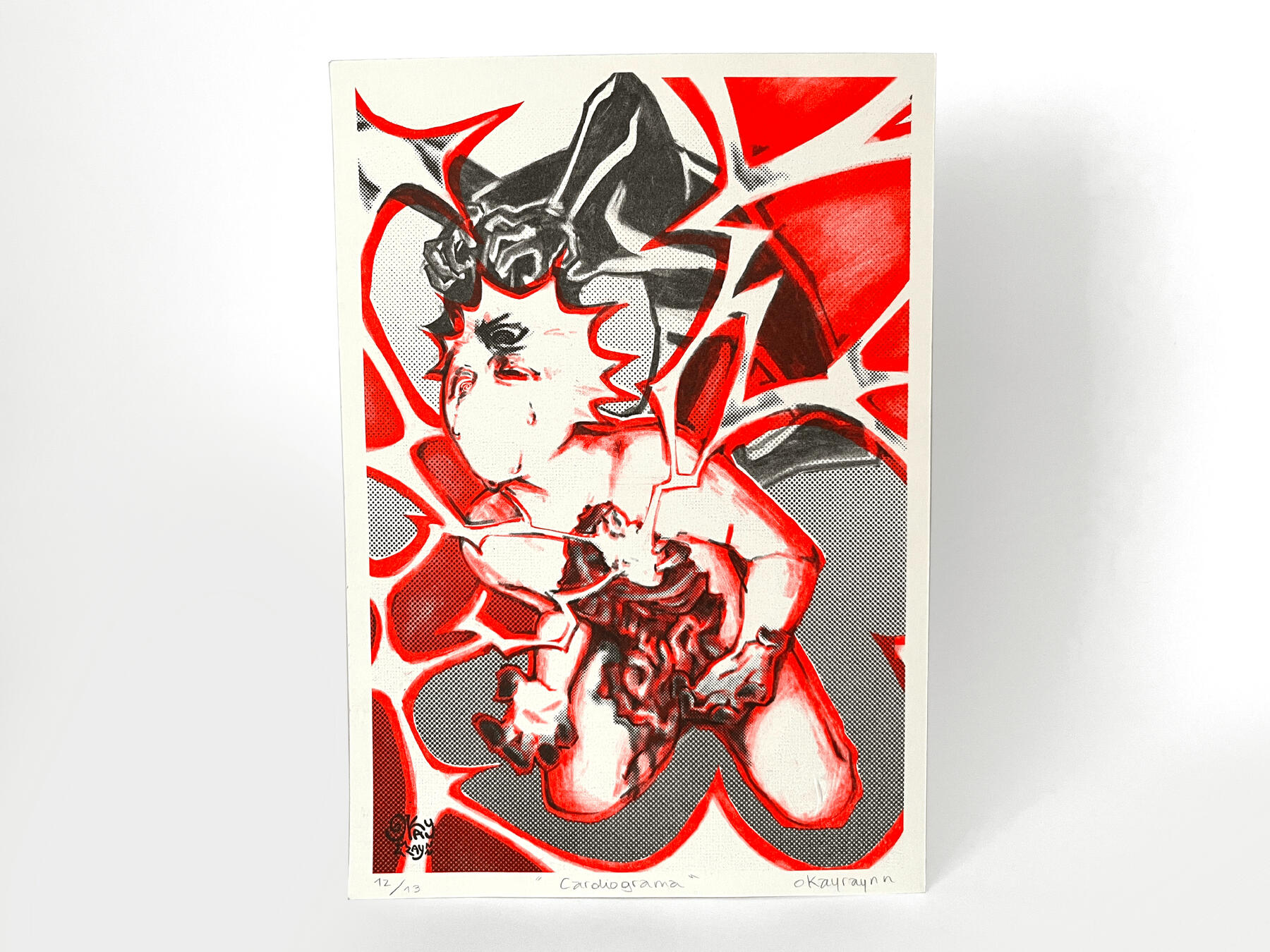 CARDIOGRAMA. IMPRESIÓN RISOGRAFÍA (2023)